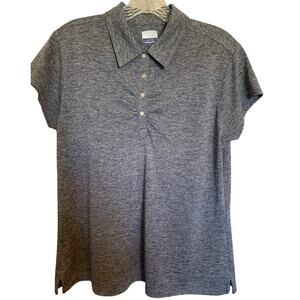 Callaway golf polo gray size large snap front